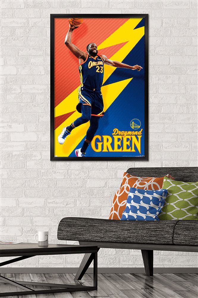 NBA Golden State Warriors - Draymond Green 21 Wall Poster, 22.375" x 34", Framed