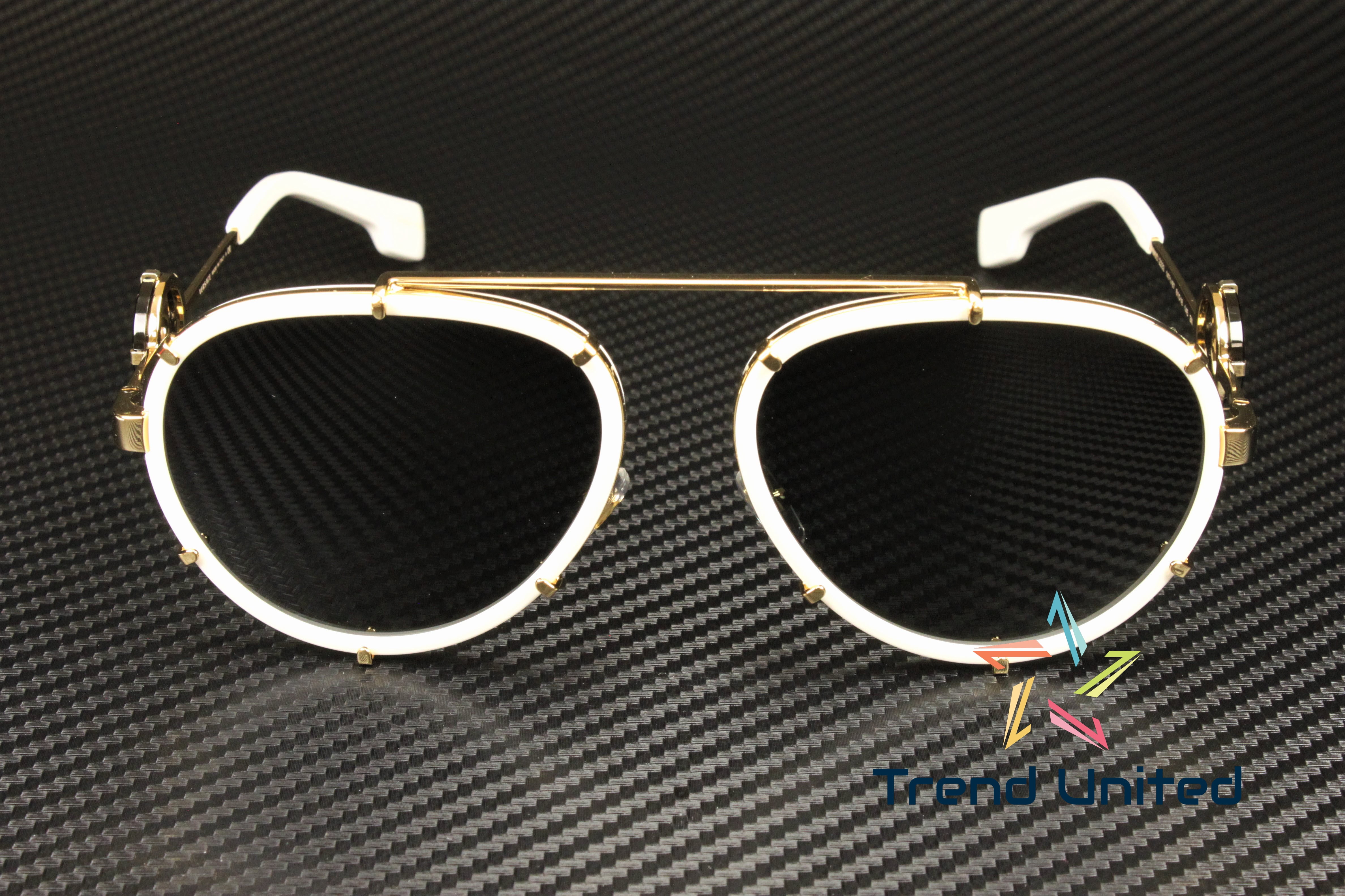 Versace VE 2232 Metal Womens Aviator Sunglasses White 61mm Adult