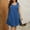 Light Blue, variant on Ayolanni Black Vacation Dresses for Women Plus Size Square Neck Solid Sleeveless Midi Dresses Junior Dresses L