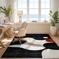 thumbnail image 3 of Design&I 6'x9' Ultra Soft Area Rug, Farmhouse Abstract Brushstroke Splash Contemporary Moden Tapetes None Fluffy Washable Non Shedding for Guest Room Bedroom Living Room, 3 of 7