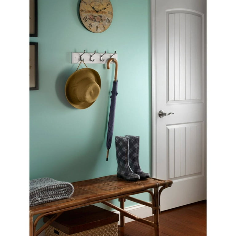 Liberty Hardware 18 in. Coat and Hook Rack with 4-Heavy-Duty Hooks
