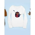 thumbnail image 3 of Hairy Monster With Guitar Long Sleeve Toddler -Image by Shutterstock,  4 Toddler, 3 of 4