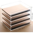 thumbnail image 2 of 4-Tier Acrylic Stackable Desk Organizer Trays – Clear Vertical Paper Tray for A4/Letter Files, Folders & Office Supplies – Modular Desktop Storage Shelf, Workspace & Home Organization, 2 of 7
