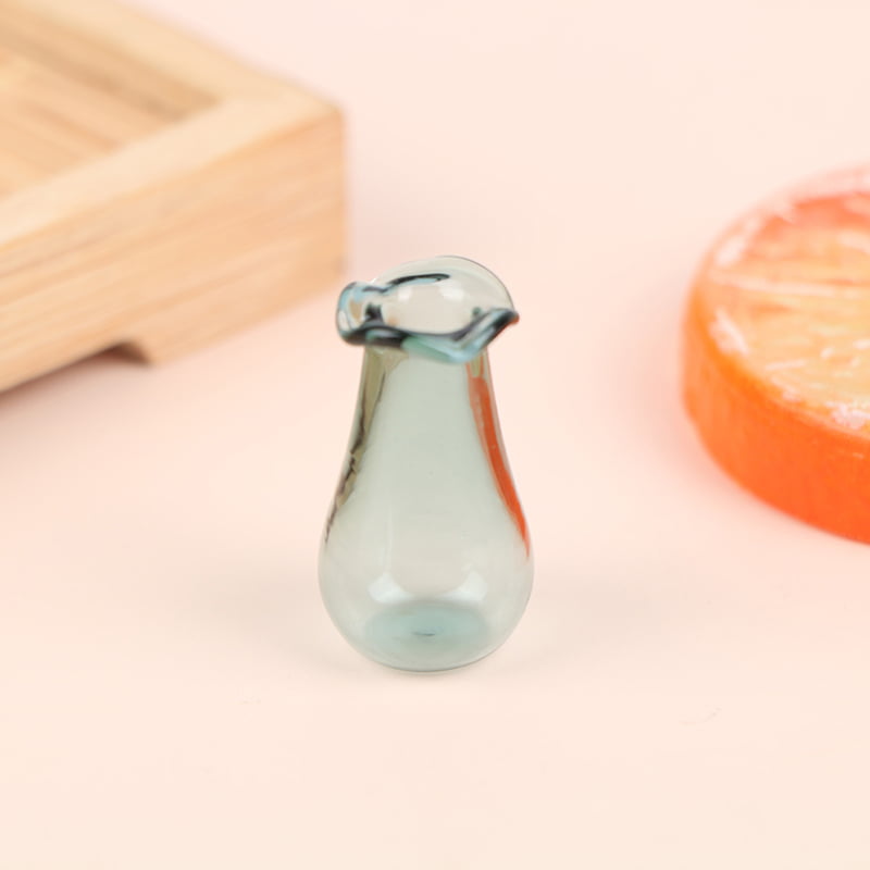 H09 doll house miniature glass vase food play scene model diy glass bottle vase 