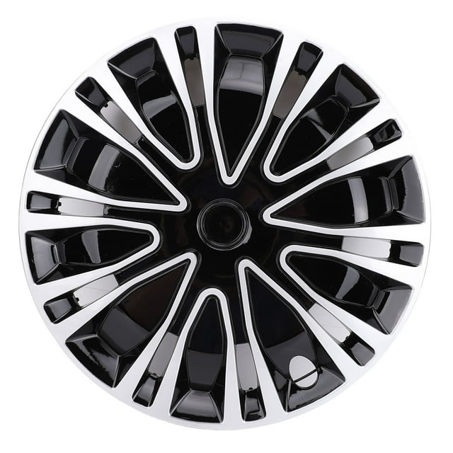 4 Pcs 15 Inch Wheel Hub Caps, Universal Fit Snap On R15 Wheel Rim Cover Full Protection Stylish Look for Most Cars Truck SUV
