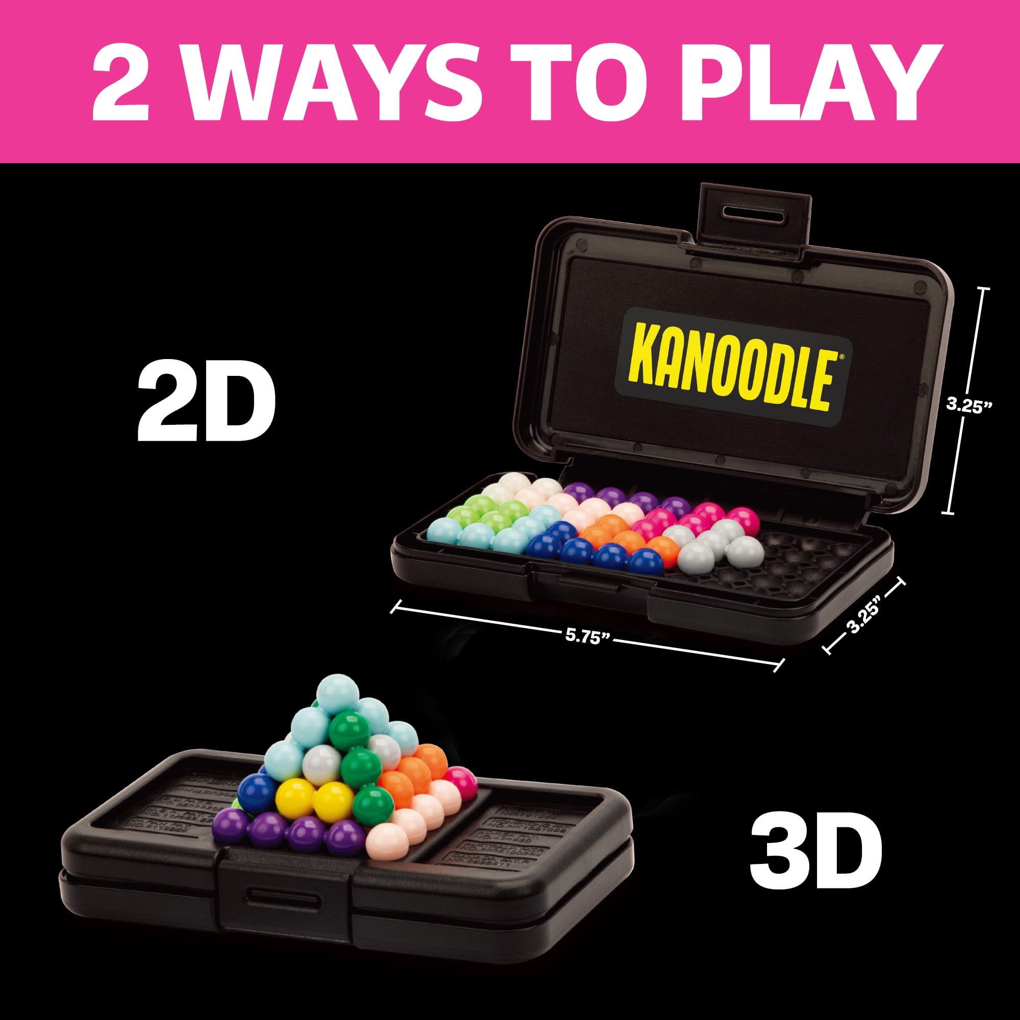 Educational Insights Kanoodle 3D Brain Teaser Puzzle Game, 228 Challenges, Ages 7+