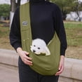 thumbnail image 2 of Pet Sling Carrier for Dogs & Cats, Hands-Free Puppy Pouch with Safety Hook, Breathable & Washable Small Pet Travel Bag for Walking, Hiking & Travel, 2 of 3