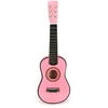 VT Classic Acoustic Beginners Childrens Kids 6 String Toy Guitar Musical Instrument w/ Guitar Pick, Extra Guitar String (Pink)