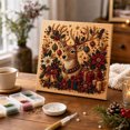 thumbnail image 6 of syligr Reindeer Christmas Diamond Art for Adults, Vintage Christmas Pearl Art Kits, DIY Pearl Diamond Kit, Winter Bead Crafts Ornament, Xmas Party Decorations for Mantel, Unique Gift/Favors, 6 of 9