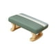 thumbnail image 4 of Taburete rectangular, pequeño puf, cómodo banco sencillo, reposapiés acolchado con Verde, 4 of 9