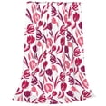thumbnail image 2 of Zufioo Tulips Flowers Fleece Blanket Queen Size,Plush Bed Blanket,Ultra Soft Throw Blanket,Plush Fuzzy Cozy Blanket Perfect for Bed,Couch-80"x60", 2 of 7