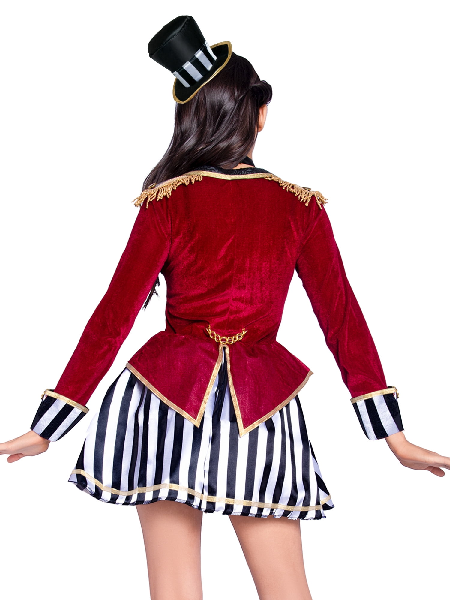 Wonderland Women's Fancy-Dress Halloween Circus Ringmaster Costume for Adult, Small