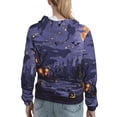 thumbnail image 7 of Wukai Mystery House Halloween Night Print Womens Hoodies Fleece Sweatshirts Long Sleeve Sweaters Pullover Fall Outfits Winter Clothes-Medium, 7 of 7