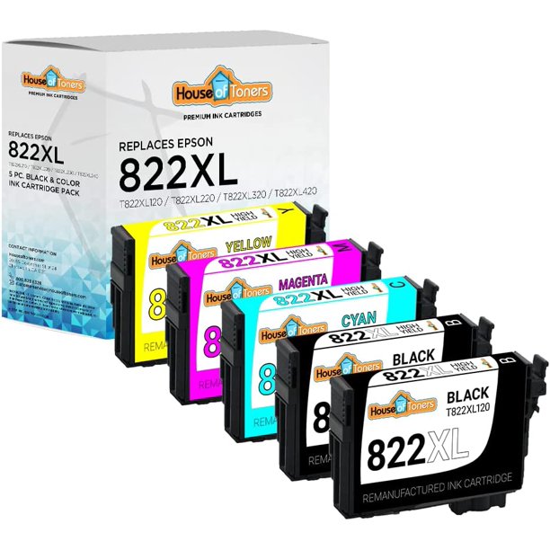 Remanufactured Ink Cartridge Replacement for Epson 822 XL 822XL for