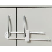 Baby King U-Shaped Child Safety Lock for Cabinets and Drawers, White