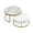 #001-White & Gold, variant on Modern Round Faux Marble Nesting Coffee Table, 2 Pieces Center Tables With Storage Drawers For Living Room Office Apartment
