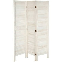 Oriental Furniture 5 1/2 ft. Tall Venetian Room Divider - 3 Panel - White