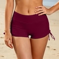 thumbnail image 3 of DHFJKG Womens Swim Shorts Athletic Swimsuit High Waisted Tummy Control Solid Color Water Sports Swimwear Bottoms Versatile Beachwear, 3 of 4