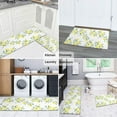 thumbnail image 6 of 2 Piece Yellow Lemon Rug Kitchen Rug Set, Decor Kitchen Rugs, Absorbent Non-Slip Washable Floor Mats, Home Indoor Runner Rugs 17"x47"+17"x30", 6 of 7