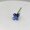 Deep Blue, variant on CUTICATE Mini Glass Flower Creative Floral Figurine for Women Red