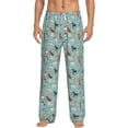 thumbnail image 2 of Kdxio Animal Dog Print Men's Sleep Pajama Pant Lounge Pants with Pockets, 2 of 8