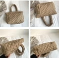 thumbnail image 5 of MMYGU Hobo Bag for Women Quilted Puffer Shoulder Bag Handbag Soft Totes Silk Top Handle Purse, 5 of 6