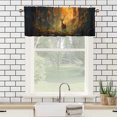 thumbnail image 3 of Deer Kitchen Valance Curtain Rod Pocket Animal Forest Wildlife Hunting Nature Jungle Window Treatment Valance Curtains for Bathroom 54 by 18 in, 1 Panel, 3 of 6