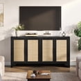 thumbnail image 1 of 1 Pb Deerfoot Grass Rattan Four-Door Sideboard, 1 of 9