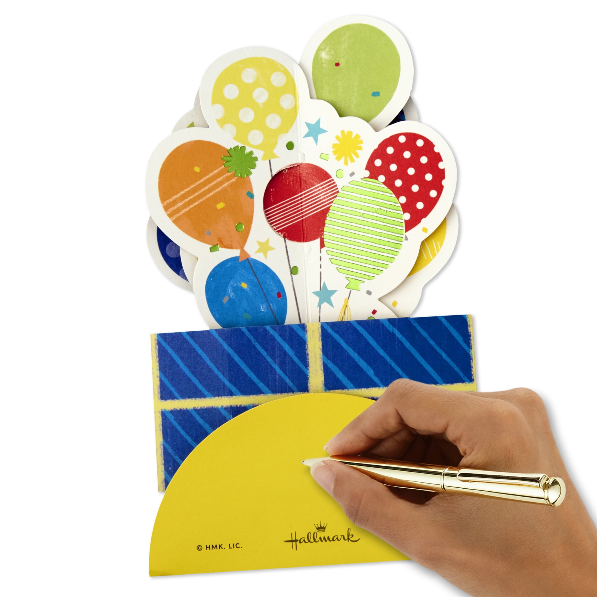 Hallmark Paper Wonder 3D Pop-Up Birthday Card (Present with Balloons)