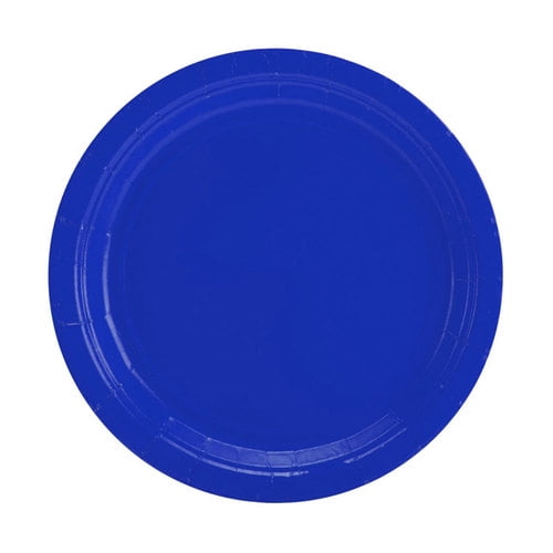 PAPER PLATES 9" BRIGHT BLUE