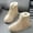 Beige, variant on LSLJS Womens Snow Boots Casual Flat Sneakers Female Lace-Up Solid Color Cotton Shoes Winter Warm Snow Boots Comfortable Outdoor Anti Slip Shoes