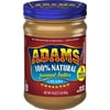 Adams Natural Creamy Unsalted Peanut Butter, 16 oz