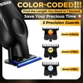 thumbnail image 3 of Recortadora profesional de cuchillas en T sin escobillas Zero Gap de 9000 RPM para hombres: cortadora de cabello y barba inal&#2013265921mbrica, bordeadora, del, 3 of 6