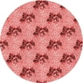 thumbnail image 1 of Ahgly Company Indoor Round Patterned Light Coral Pink Area Rugs, 6' Round, 1 of 6
