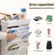 thumbnail image 3 of Carrito Rodante de 5 niveles con Estantes Móviles Multifuncionales para Libros con Ruedas Bloqueables, Organizador de Papel para oficina, dormitorio, aula, cuarto de niños, Blanco, 3 of 7