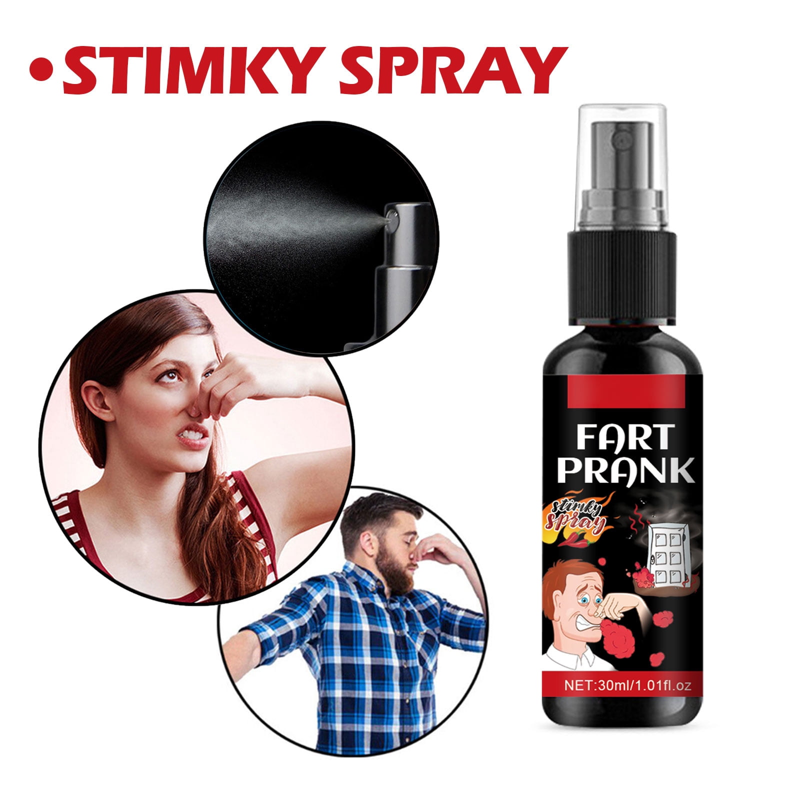 Alvantor Fart Spray Prank Liquid Odor for Teens and Adults, Extra Strong Stink Joke, 1.01fl.oz