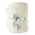 thumbnail image 3 of Parent's Choice Premium Plush Ivory Blanket with Faux Sherpa Lining, for Baby and Toddler, 30" x 40", 3 of 7