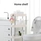thumbnail image 2 of Estante De Almacenamiento Con Espacio De 2/3/4 Capas, Torre Deslizante Delgada Para Cocina, Montaje Móvil, Estante De Baño De Plástico, Ruedas, Organizador Para Ahorrar Espacio Methold HA024121-02, 2 of 6