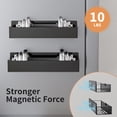 thumbnail image 7 of TINANA Magnetic Spice Rack Organizer, 4 Pack Moveable Fridge Spice Shelves for Refrigerator and Oven, Refrigerator Shelf-Black, 7 of 7