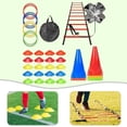 thumbnail image 4 of DYNWAVECA Agility Ladder Portable Staircase Balance Jumping Obstacles Adjustable Rungs 55 Piece Red, 4 of 10