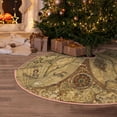 thumbnail image 5 of Rateoe World Map1 Pattern Christmas Tree Skirt with Ties , Christmas Tree Decorations, Farmhouse Christmas Decor Xmas Holiday Decorations-30", 5 of 6