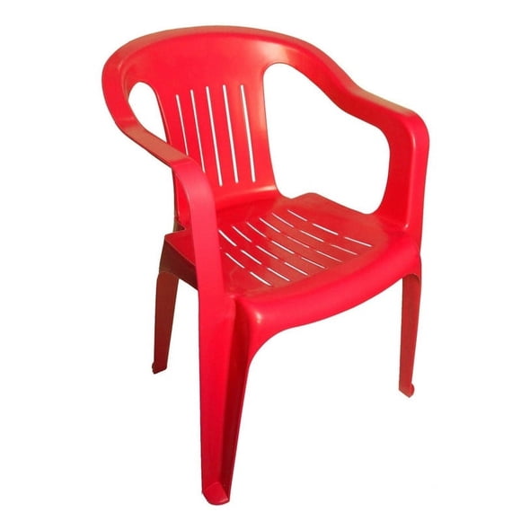 Silla Plástica Brexia Color Rojo MOD. PDA025A-023 Duna
