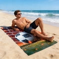 thumbnail image 4 of Hyknon Oversized Soccer-Themed Beach Towels Lightweight Microfiber Beach Towel Quick Dry Sand Free Travel Pool Towels for Bath Swim Men, 4 of 6