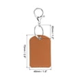 thumbnail image 2 of Unique Bargains Leather Key Fob, 4 Pack PU Leather Key Fob with Key Rings for ID Key Cards, Brown, 2 of 6