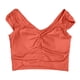 thumbnail image 5 of Sujetador deportivo largo acolchado para mujer - Top de entrenamiento de yoga con aberturas, camiseta sin mangas con tirantes para gimnasio, 5 of 5