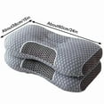 thumbnail image 4 of Ergonomic, 2-piece set of peas pillow, upgraded bed pillow, used for back, side, stomach sleep, neck and shoulder support, standard size 24 "x 15 ", 4 of 7