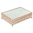thumbnail image 2 of Soporte de metal brillante para tartas, base de cristal para cupcakes, centro de mesa decorativo para bodas y fiestas. METRO, 2 of 9