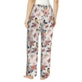 thumbnail image 3 of Balery Rose Flowers print Women's Pajama Pants,Ultra Lightweight Pjs,Lounge Pant-Medium, 3 of 9