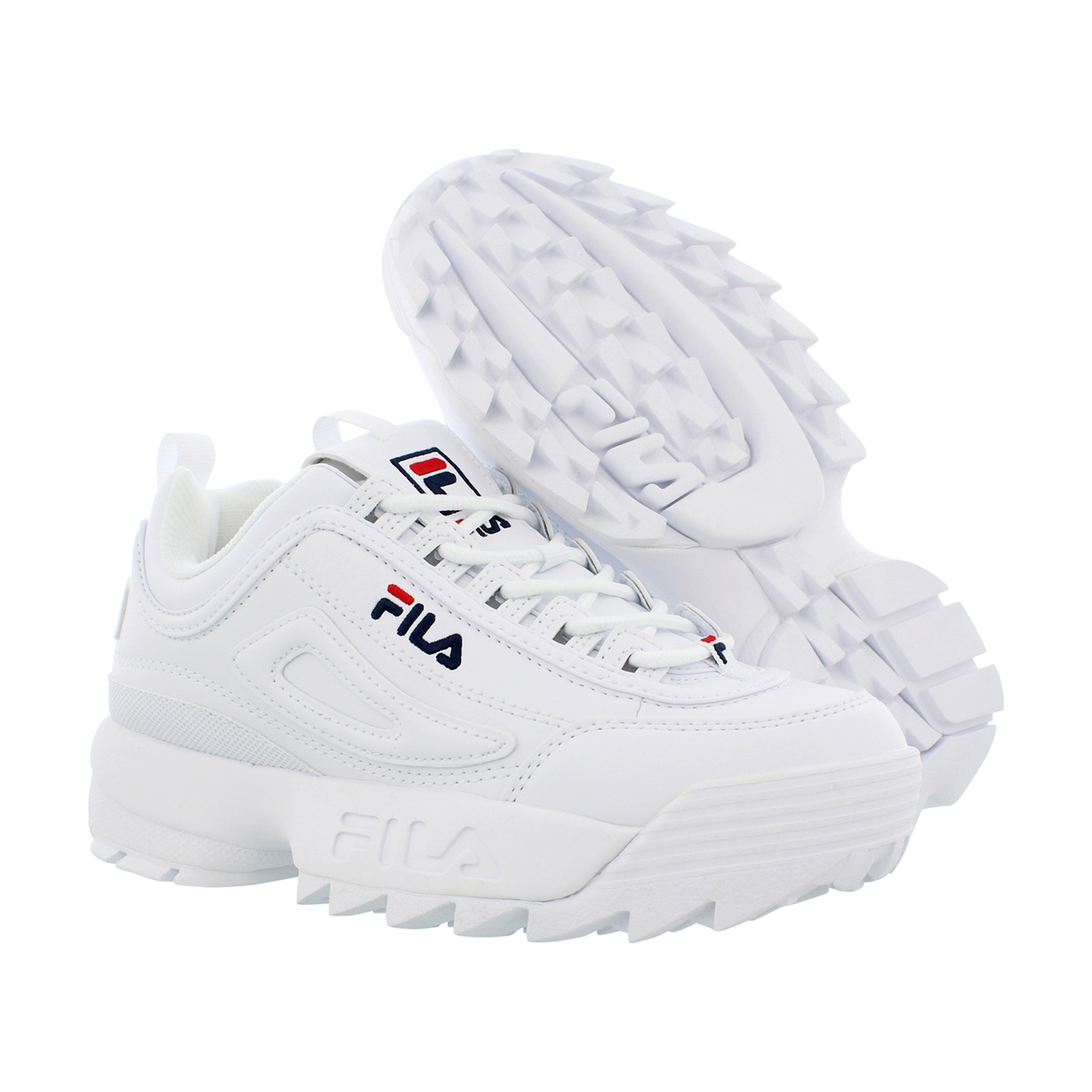 Fila Disruptor II Sneaker(Little Kid) WHT/PCT/RED