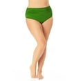 thumbnail image 3 of Anne Cole GREEN GRASS Plus Size High-Waist Bikini Swim Bottom, US 18W, 3 of 4